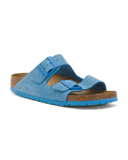 Made In Germany Suede Arizona Soft Footbed Sandals