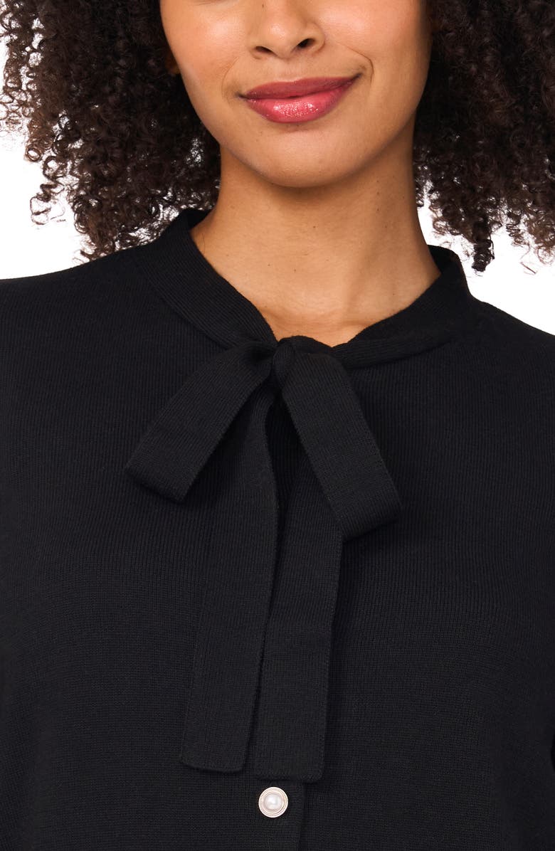 CeCe Tie Neck Cardigan