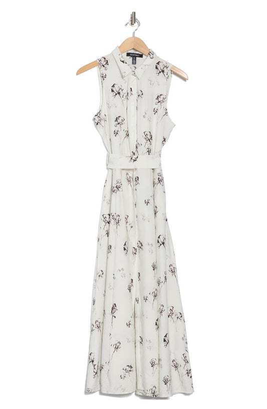 Ellen Tracy Tie Waist Shirtdress