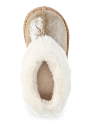 thumbnail image 2 of Wonder Nation Toddler Girls Slippers with Faux Fur Trim, Sizes 5/6-11/12, 2 of 5