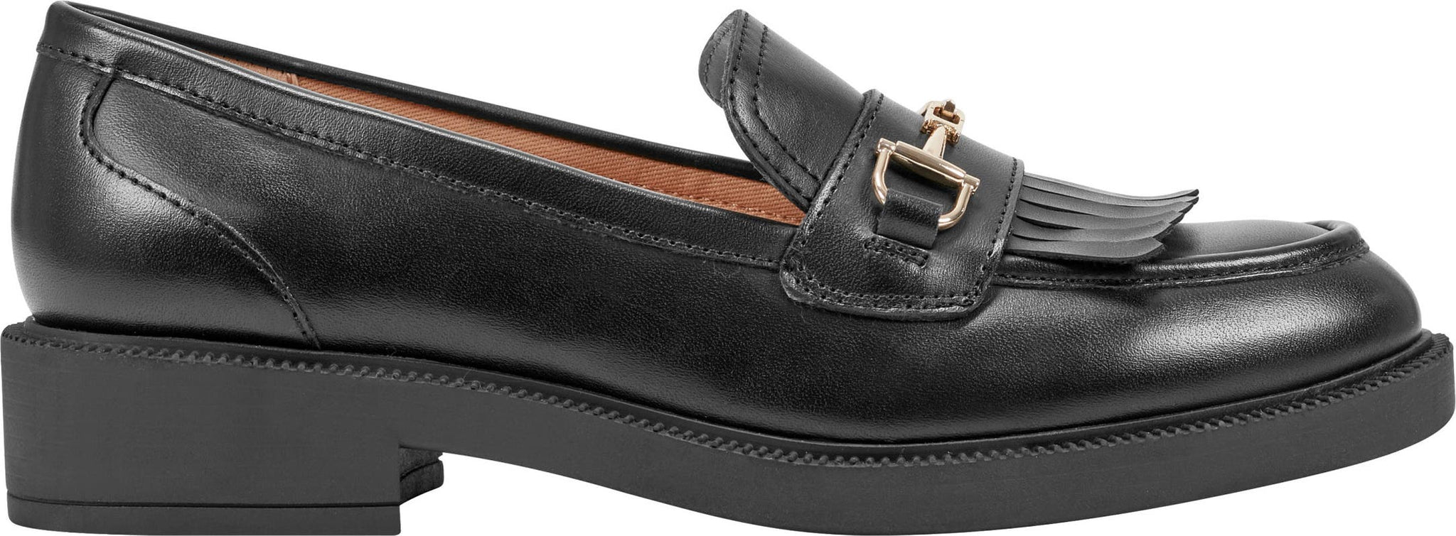 UNISA Kiltie Bit Loafer, Alternate, color, Black