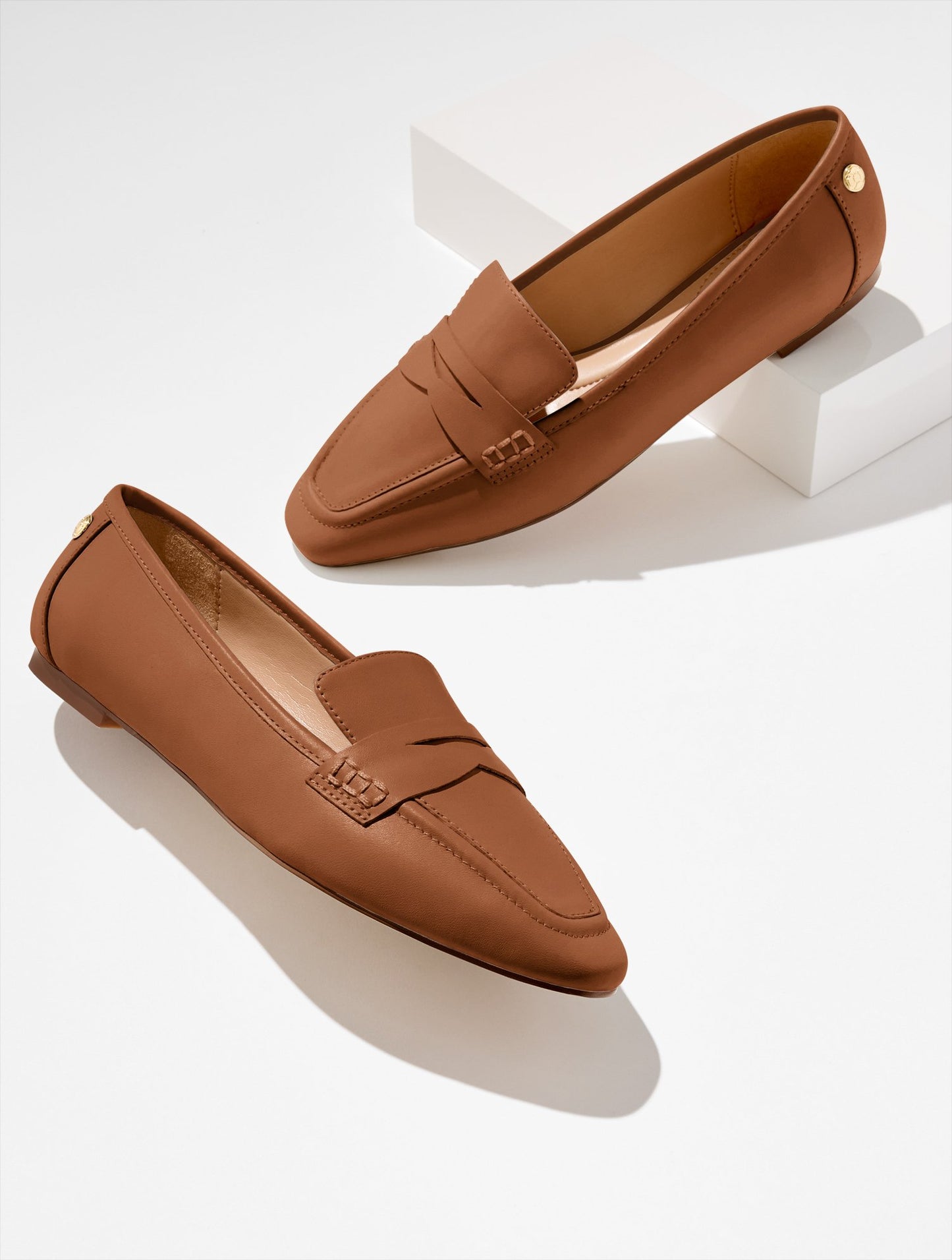 Ansly Metallic Suede Ballet Flats