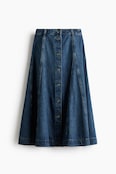 H & M A-Line Denim Skirt