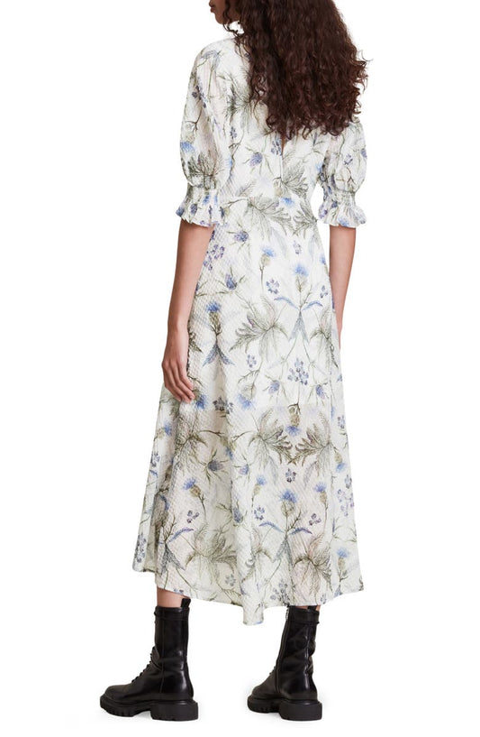 AllSaints Yana Harris Puff Sleeve Dress
