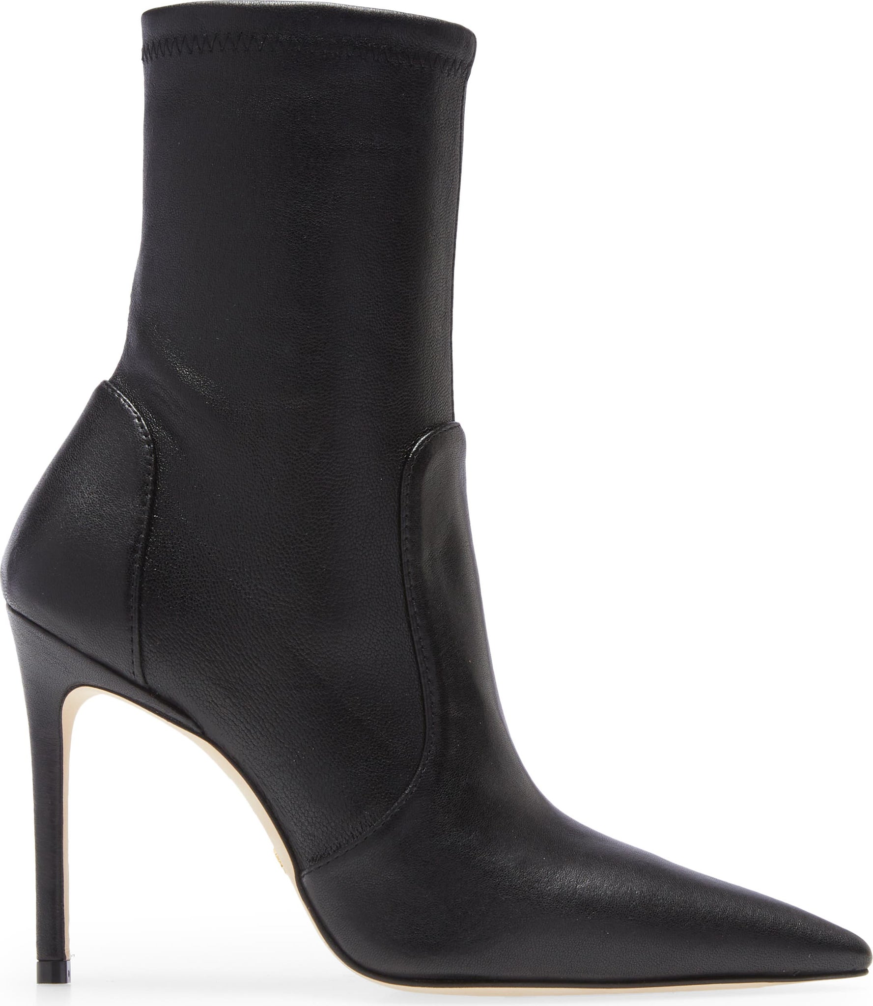 Stuart Weitzman Stuart 100 Ankle Bootie, Alternate, color, Black