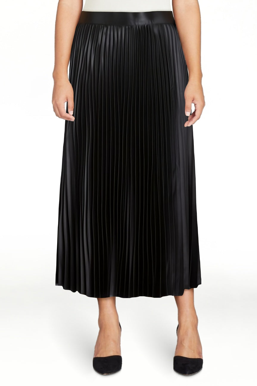 thumbnail image 1 of Free Assembly Women’s Pleated Metallic Maxi Skirt, Sizes XS-XXXL, 1 of 4