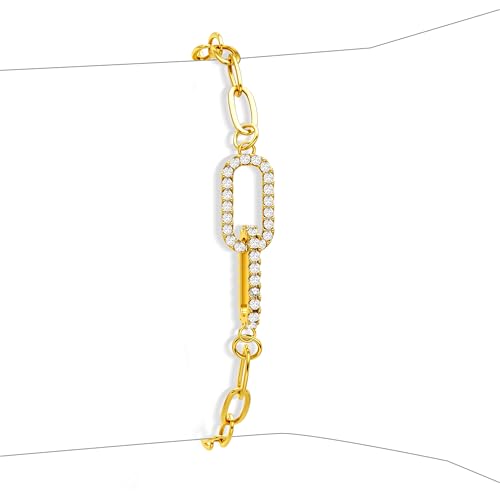Amazon Moodear Christmas Gifts Dainty Gold Charm Bracelets for Women - Trendy Non Tarnish 14k Gold Plated/Silver Charms Bracelet Adjustable Chain Waterproof Jewelry