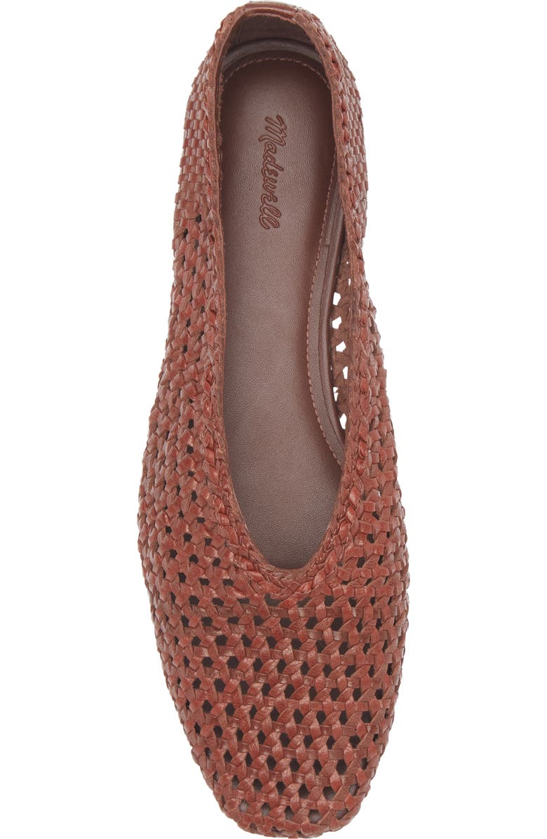 Madewell The Mylie Ballet Flat in Handwoven Leather (Women)