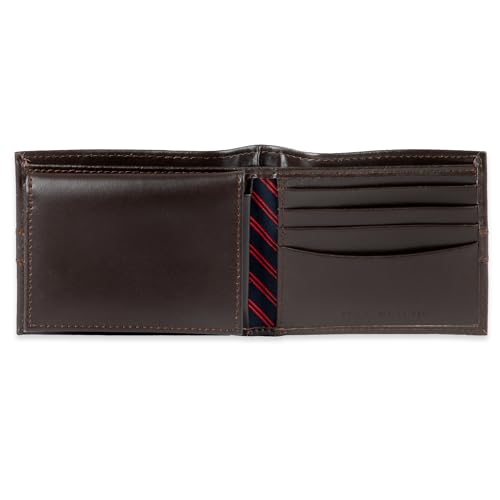Tommy Hilfiger Men's Classic Bifold Wallet with ID Window and Multiple Card Slots