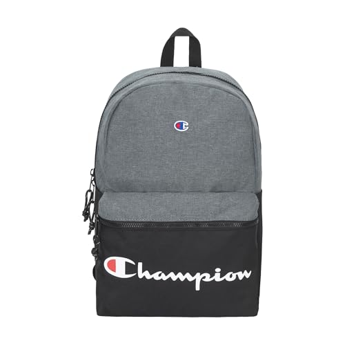 Champion Unisex Adult Manuscript Backpacks, Heather Grey, One Size US