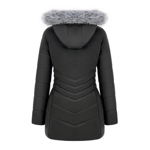 WULFUL Women's Winter Coats Long Warm Thicken Puffer Jackets Outwear With Removable Fur Hood