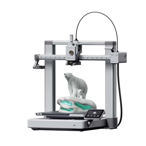 Amazon Bambu Lab A1 3D Printer, Support Multi-Color 3D Printing, High Speed & Precision, Full-Auto Calibration & Active Flow Rate Compensation, ≤48 dB Quiet FDM 3D Printers 256 * 256 * 256mm³ Build Volume