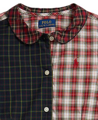 Macy's Polo Ralph LaurenGirls' 7-16 Long-Sleeve Plaid Shirt Dress