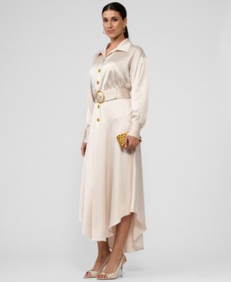 Macy's RACHEL Rachel RoyWomen's Gilian Collared Midi Dress
