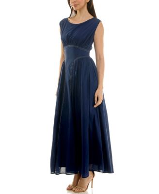 Macy's TaylorWomen's Sleeveless Shirred Dress