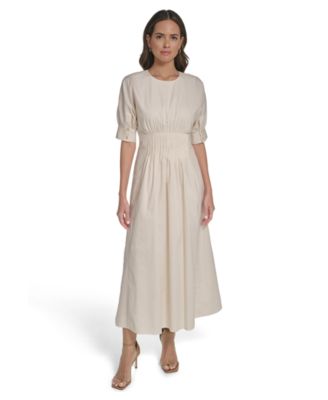 Macy's Vince CamutoWomen's Dolman-Sleeve Pleated Waist Dress