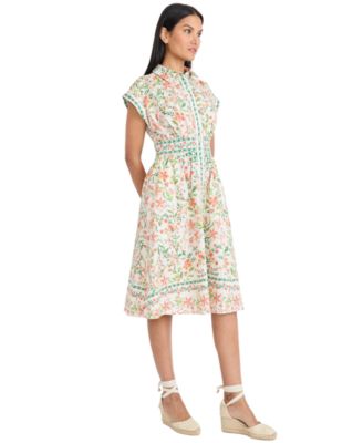 Macy's Maggy LondonWomen's Collared Neck Midi Dress
