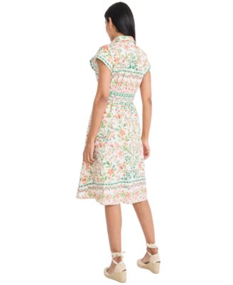 Macy's Maggy LondonWomen's Collared Neck Midi Dress