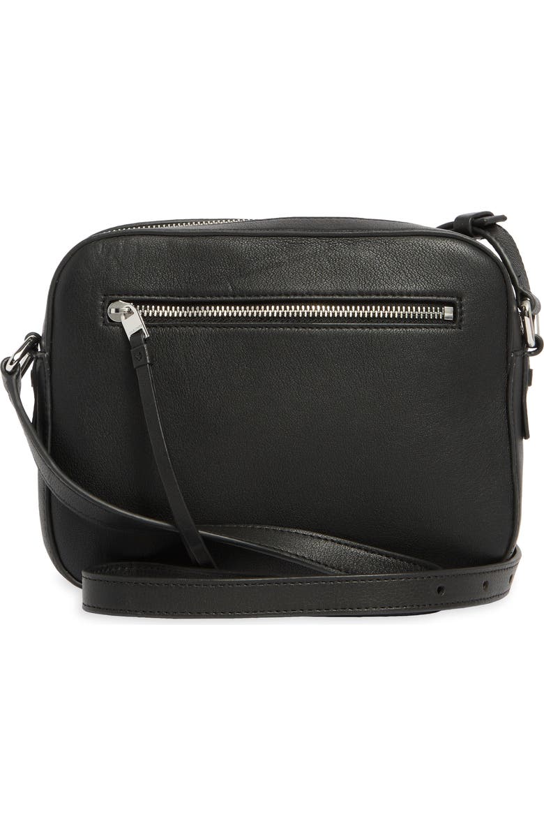 AllSaints Captain Leather Square Crossbody Bag