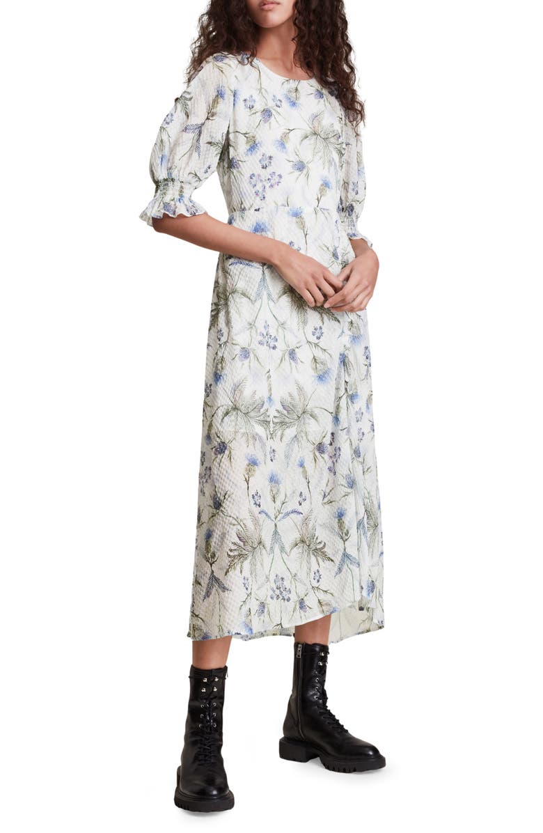 AllSaints Yana Harris Puff Sleeve Dress