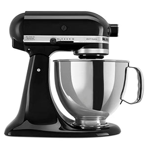 KitchenAid Artisan Series 5 Quart Tilt Head Stand Mixer with Pouring Shield KSM150PS, Onyx Black