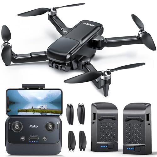Clip coupon Ruko U11PRO First Drone with Camera for Adults, 4K UHD, FAA Remote ID Comply, 52 Mins Fly Time 2 Batteries, GPS Auto Return, Indoor-Outdoor Mode, Scale 5 Wind Resistance, Beginners Waypoint