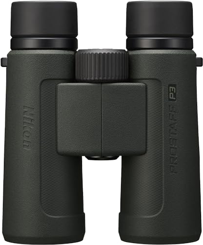 Nikon PROSTAFF P3 10x42 Binocular | Waterproof, fogproof, Rubber-Armored Full-Size Binocular, Wide Field of View & Long Eye Relief | Official Nikon USA Model