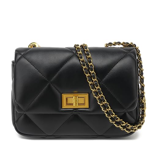 Clip coupon Scarleton Crossbody Bags for Women, Quilted Shoulder Bag Purse, Gold Chain Crossbody Bag Purses for Women, H2117