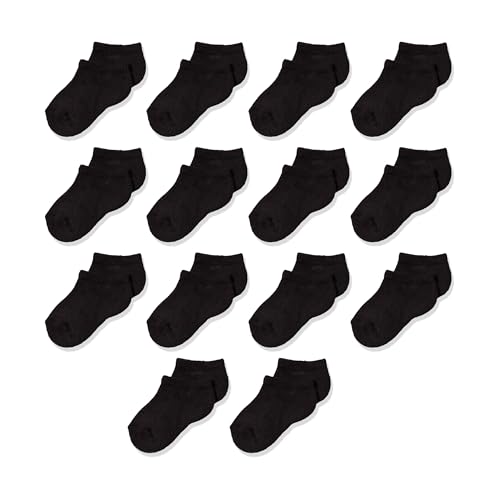 Amazon Essentials Unisex Kids and Toddlers' Cotton Low Cut Sock, 14 Pairs