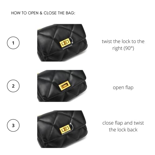 Clip coupon Scarleton Crossbody Bags for Women, Quilted Shoulder Bag Purse, Gold Chain Crossbody Bag Purses for Women, H2117