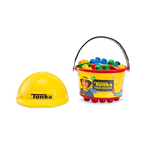 Clip coupon Tonka Tough Builders, Hard Hat, Building Block and Bucket playset– Made with Sturdy Plastic, Boys and Girls, Toddlers Ages 3+, Block playsets, Toddlers, Birthday Gift, Christmas, Holiday