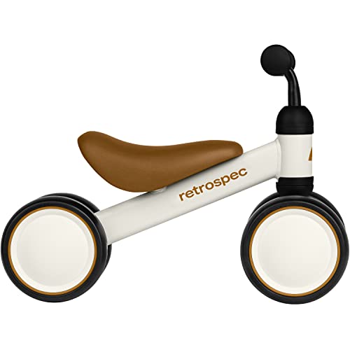 Retrospec Cricket Baby Walker 4-Wheel Balance Bike for Ages 12-24 Months Toddlers | First Birthday Gift - Toddler Bicycle Toy for 1 Year Old’s - Ride On Toys for Boys & Girls