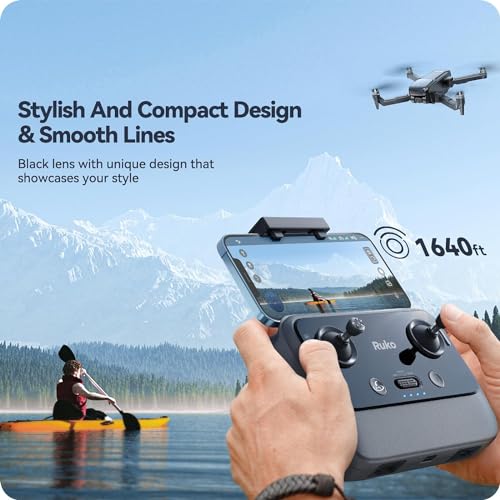 Clip coupon Ruko U11PRO First Drone with Camera for Adults, 4K UHD, FAA Remote ID Comply, 52 Mins Fly Time 2 Batteries, GPS Auto Return, Indoor-Outdoor Mode, Scale 5 Wind Resistance, Beginners Waypoint