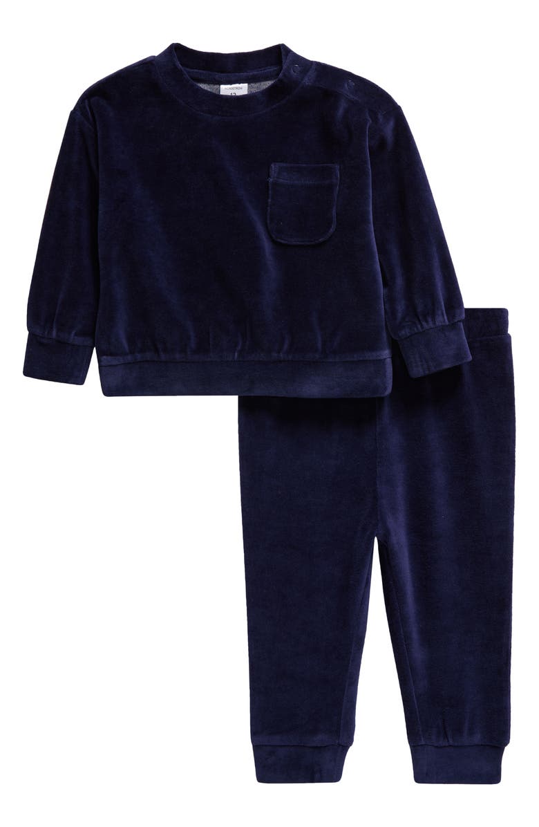 Nordstrom Velour Top & Joggers Set