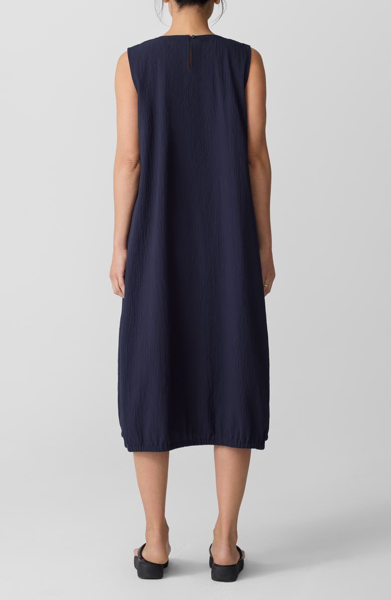 Eileen Fisher Sleeveless Stretch Organic Cotton Midi Lantern Dress