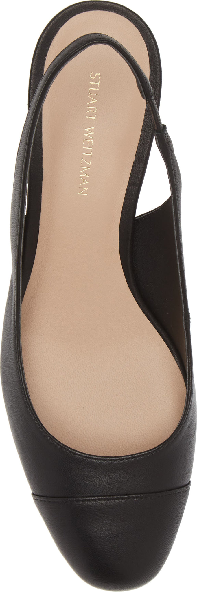 Stuart Weitzman Pearla T-Strap Slingback Sandal, Alternate, color, Black