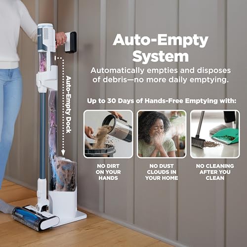 Amazon Shark Clean & Empty Cordless Stick Vacuum – Lightweight Cordless Vacuum with Auto-Empty System, HEPA Filter, Portable, Rechargeable, Exclusive Motorized Hand Tool for Pet Hair, BU3523