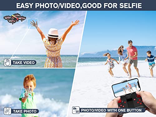 Mini Drone with Camera for Kids Adults,Cool Toys Gifts for Boys Girls Teenagers,FPV Skyquad Drone Small Hobby RC Quadcopter with Headless Mode,360° Flip and Propeller Full Protect for Beginners