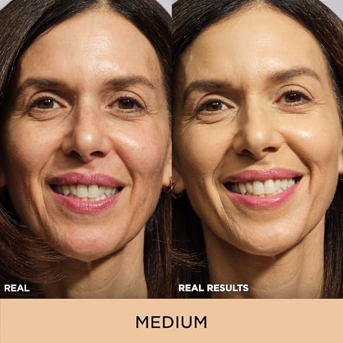 Amazon IT Cosmetics CC+ Cream - Full-Coverage Foundation With SPF 50, Color Corrector & Anti-Aging Serum, Formulated With Niacinamide & Hyaluronic Acid, Natural Finish, For All Skin Types, 1.08 fl oz