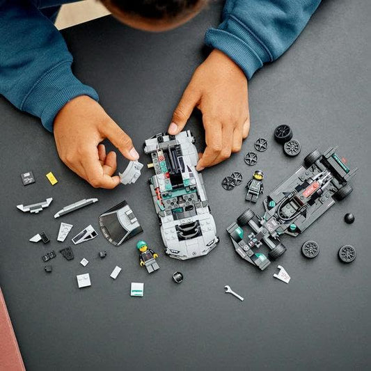 LEGO Speed Champions Mercedes-AMG F1 W12 E, Performance & Project One Toy Car Set, Mercedes Model Car Building Kit, Collectible Race Car Toy, Great Car Gift for Kids and Teens, 76909