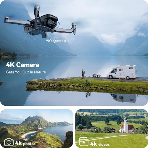 Clip coupon Ruko U11PRO First Drone with Camera for Adults, 4K UHD, FAA Remote ID Comply, 52 Mins Fly Time 2 Batteries, GPS Auto Return, Indoor-Outdoor Mode, Scale 5 Wind Resistance, Beginners Waypoint