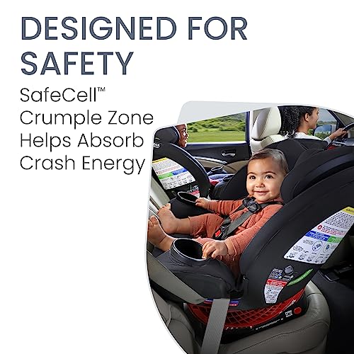 Britax One4Life Convertible Car Seat, 10 Years of Use from 5 to 120 Pounds, Converts from Rear-Facing Infant Car Seat to Forward-Facing Booster Seat, Machine-Washable Fabric, Eclipse Black