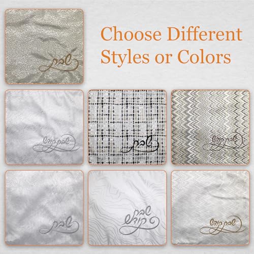 Amazon Majestic Giftware Jacquard Challah Cover for Shabbat Bread CC803-GR | Grey/Square Design Jewish challah cover, Perfect Shabbat Challah Cover for Celebrating Jewish Sabbath and Holidays
