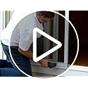 Amazon K.D. Heavy Duty Aluminum Sliding Patio Screen Door Kit - 2.5" Frame Insect Proof for Patio Backyard Kitchen and Bedroom (White, 36''x96'')