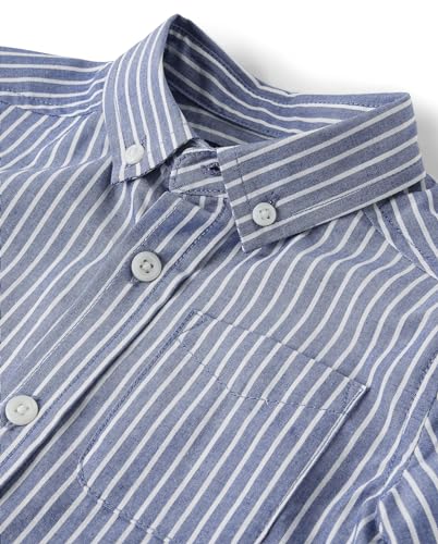 The Children's Place Baby Boy's and Toddler Poplin Short Sleeve Button Down Shirt