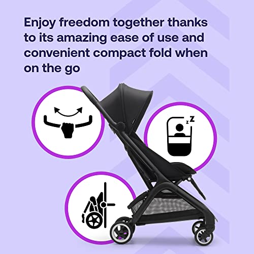 Amazon Bugaboo Butterfly - 1 Second Fold Ultra-Compact Stroller - Lightweight & Compact - Great for Travel - Midnight Black