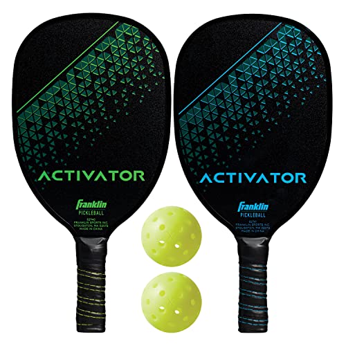 Franklin Sports Pickleball Paddle and Ball Set - Wooden Pickleball Rackets + Pickleballs - Activator - USA Pickleball (USAPA) Approved