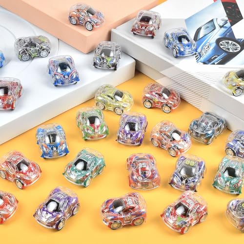 Tuko 50Packs Mini Pull Back Cars Toy Gift Packs, Racing Toy Vehicles for Kids Toddlers Gifts 1 2 3 Years Old