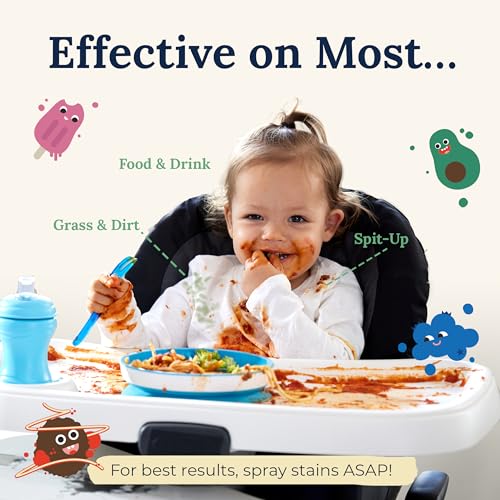 Amazon Miss Mouth's Messy Eater Stain Treater Spray - 16oz Stain Remover - Newborn & Baby Essentials - No Dry Cleaning Food, Grease, Coffee Off Laundry, Underwear, Fabric