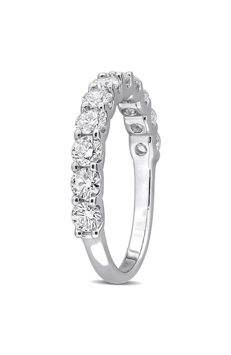 Created Forever Sterling Silver Lab Grown Diamond Anniversary Band Ring